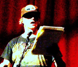 The A B Series celebrates Bill Bissett's birthday at Ottawa's Mercury Lounge on Nov. 27, 2009 (photo by Max Middle)