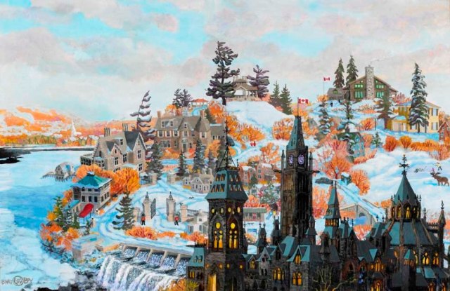 "Rockliffe in Winter," a commissioned work