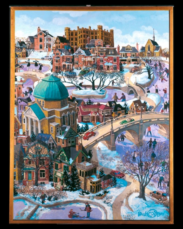 "Winter on the Rideau Canal," the painting that was selected by Ravensburger to create a 1,000-piece puzzle