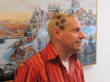 Bhat Boy's signature hairstyle (photo by Anita Malhotra)