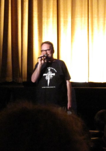 Demarbre speaking at the 10th anniversary screening of "Jesus Christ Vampire Hunter" on March 25, 2011 at Ottawa's Mayfair Theatre