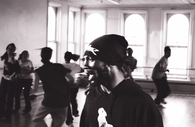 Soglo teaching a class