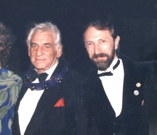 C.B. & Leonard Bernstein Charles Bernstein composer and conductor Leonard Bernstein, who passed away in 1990