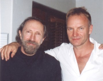 C.B. & Sting Charles Bernstein with the musician Sting, whom he interviewed in 2002