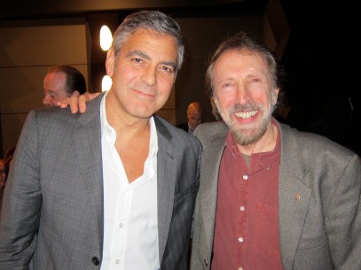CB & Geo Clooney Bernstein with actor George Clooney after interviewing him publicly in 2011
