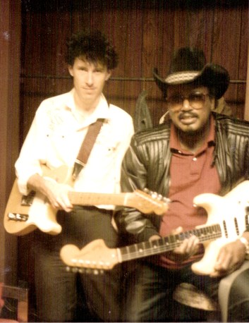 jackandotisrush1984-1 De Kezyer in 1984 with blues guitarist and singer Otis Rush (b. 1935), whose sound influenced Eric Clapton