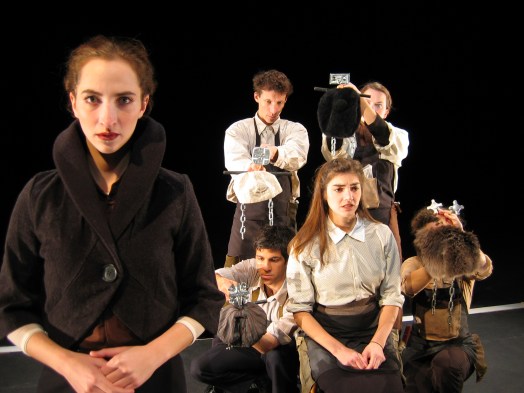 A still from "Russian Doll" created and performed in 2004 by Adam Paolozza, Molly Feingold, Martine Eichenberger, Anne Sorce, Sophie Fletcher and Jimmy Garver (photo by Bertold Weisner) A still from "Russian Doll" created and performed in 2004 by Adam Paolozza, Molly Feingold, Martine Eichenberger, Anne Sorce, Sophie Fletcher and Jimmy Garver (photo by Bertold Weisner)