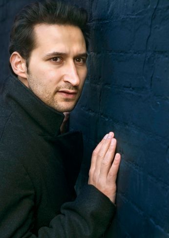 Publicity still featuring Bhaneja in "Hamlet (solo)" (photo by Andrew Kenneth Martin)