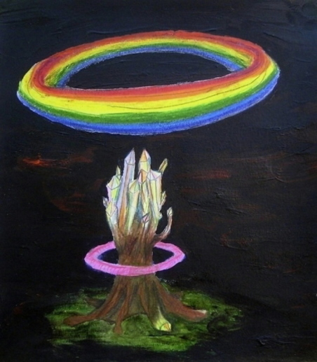 "Rainbow Puff Happy Tube" from Conkle's 2008 show "Friendlier Fire" (photo by Marne Lucas)
