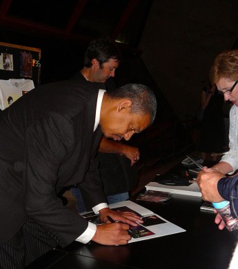 Barbarin signing autographs at the Sydney Opera House after appearing with Harry Connick, Jr. (photo by frannyfish, Flickr Creative Commons, uploaded March 23, 2008)