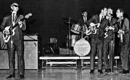 The Astronauts, a surf band from Boulder, Colorado, performing in 1966 (public domain photo from Wikimedia Commons)