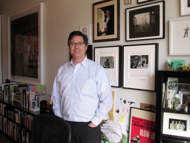 Stephen Bulger in the office of his gallery after his Artsmania interview on February 27, 2015 (photo by Anita Malhotra)