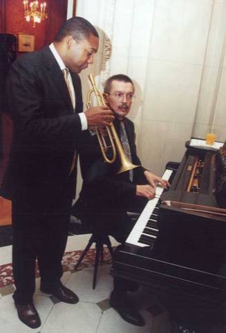 Wynton Marsalis with Emil Viklický in 2000