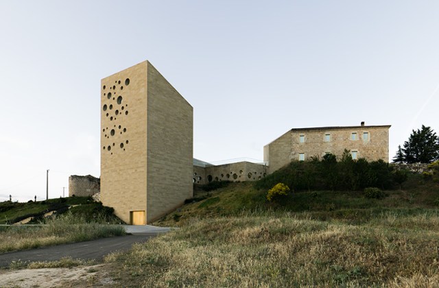 Headquarters of the Regulatory Council for the D.O. Ribera del Duero in Roa, Spain, designed by Barozzi/Veiga and completed in 2011 (photo courtesy of B/V)