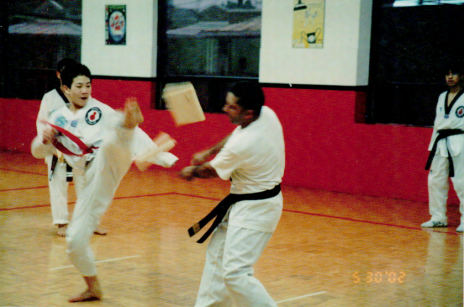 Benjamin as a young man doing Taekwondo (photo courtesy of Benjamin Von Wong)