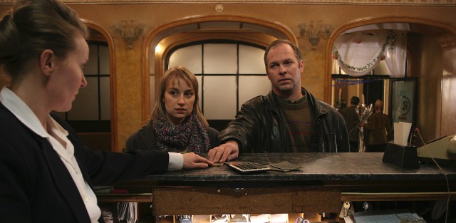 Tania Popa, Anamaria Marinca and Vlad Ivanov in <em>4 Months, 3 Weeks and 2 Days</em> (photo courtesy of Mobra Films)