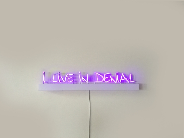 "I Live in Denial" by Lisa Schulte (photo courtesy of Lisa Schulte)