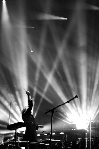 Anne Dudley conducting at Royal Albert Hall (photo courtesy of Anne Dudley)