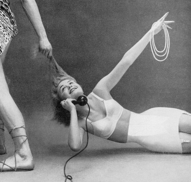 “Come out of the Bone Age, Darling” (1955/2015) from Thomas’ series “Unbranded: A Century of White Women, 1915-2015” (photo courtesy of Hank Willis Thomas and Jack Shainman Gallery)