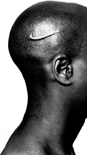 “Branded Head” (2003) by Hank Willis Thomas (photo courtesy of Hank Willis Thomas and Jack Shainman Gallery)