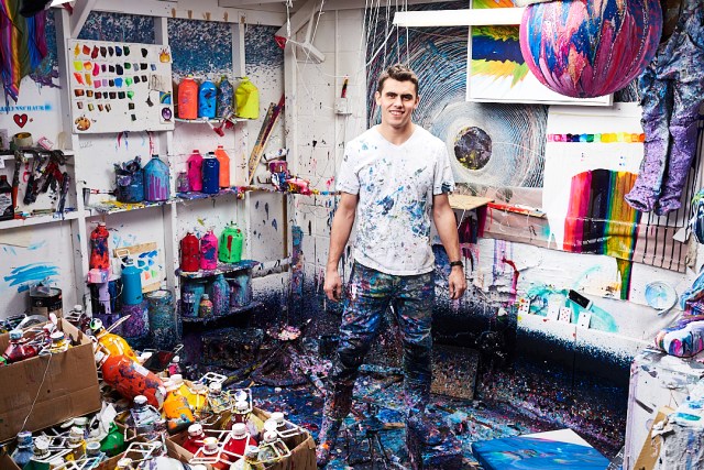 Callen Schaub in his studio (photo by Collateral Photography - Spencer Robertson)