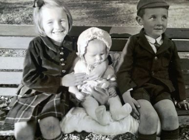 Fred Penner as a child with two of his siblings (photo courtesy of Fred Penner)