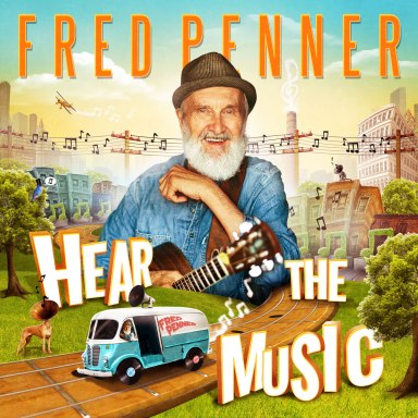 The cover of Penner's 2017 CD, "Hear the Music," which won a 2018 Juno Award for Children's Album of the Year