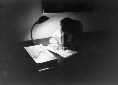Sandra Beasley showing an early love of reading (photo courtesy of Sandra Beasley)